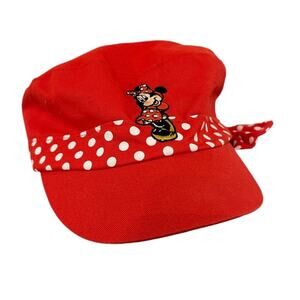 Disneyland Resort Hat Kids Minnie Mouse Red Polka Dot w/ Bow